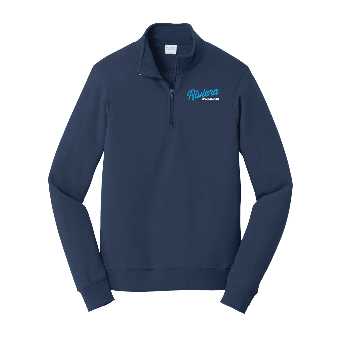 Navy 1/4-Zip Pullover – Riviera Swimming