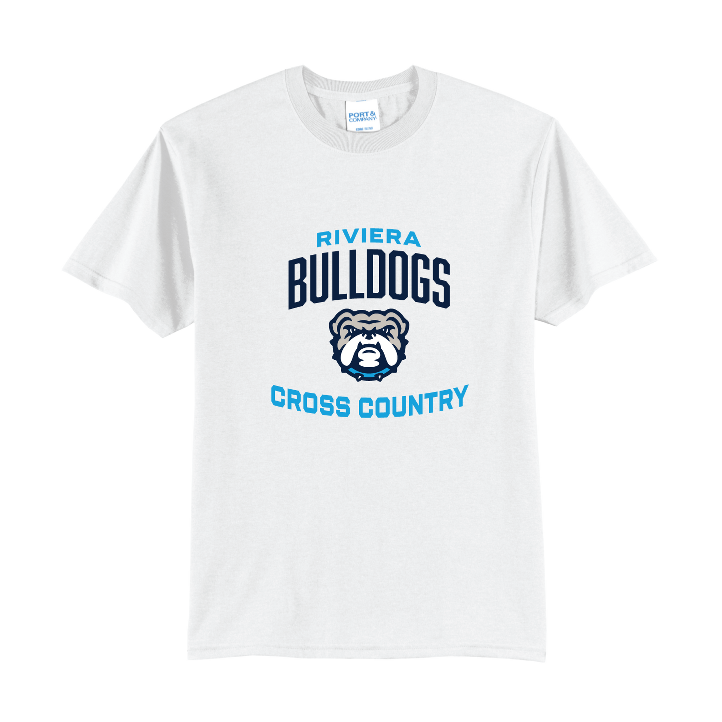White Cotton Tee – Riviera Bulldogs Cross Country