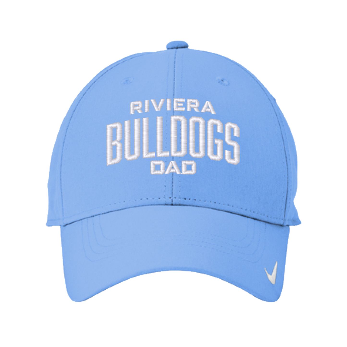 Light Blue Bulldog Dad Cap