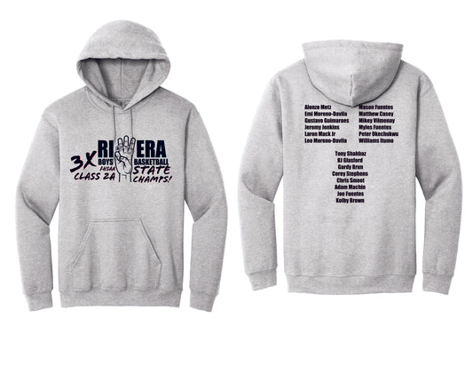 Riviera 3Peat Basketball Championship Hoodie- PRE ORDER