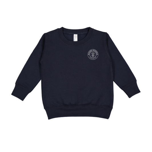 Youth Navy Crewneck Sweater