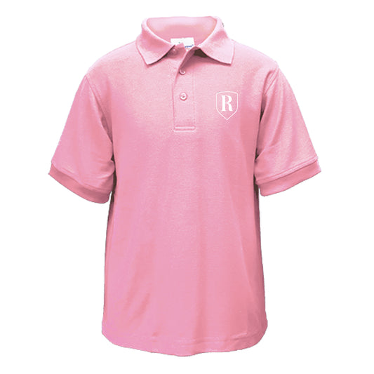 Youth Pink Pique Polo