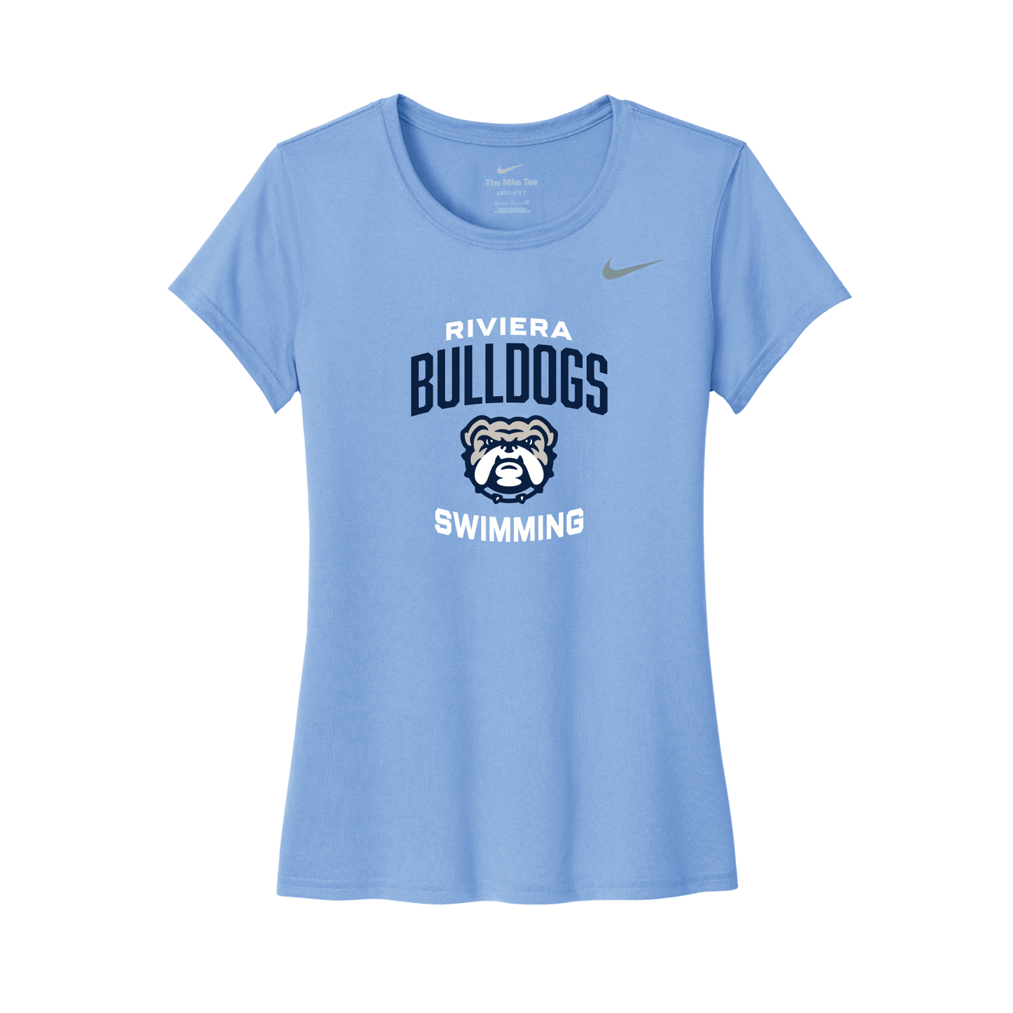Light Blue Nike Ladies Tee – Riviera Bulldogs Swimming