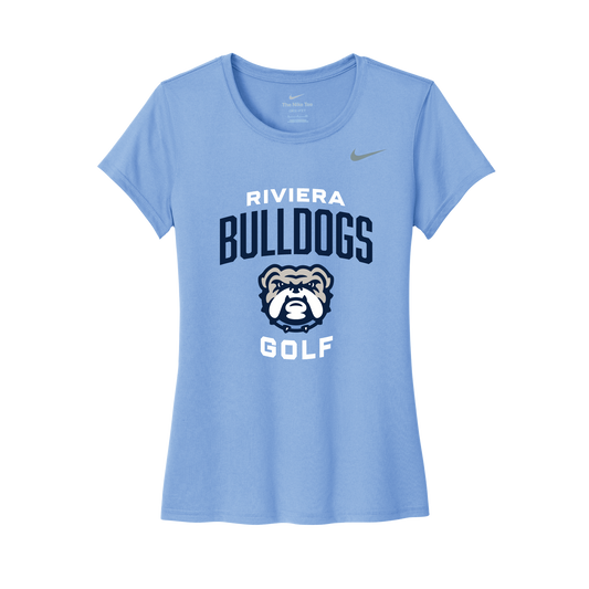 Light Blue Nike Ladies Tee – Riviera Bulldogs Golf
