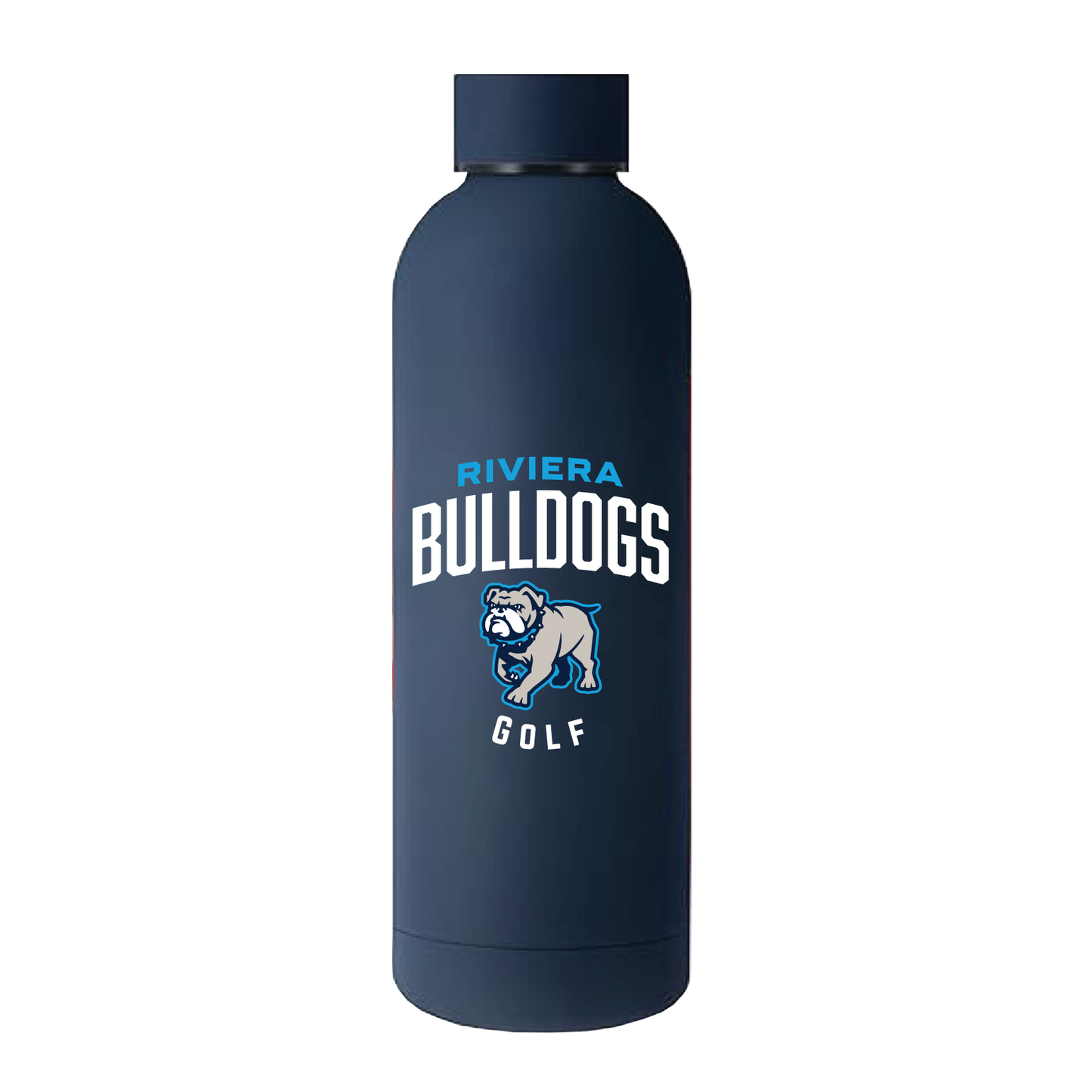 Navy Water Bottle – Riviera Bulldogs Golf