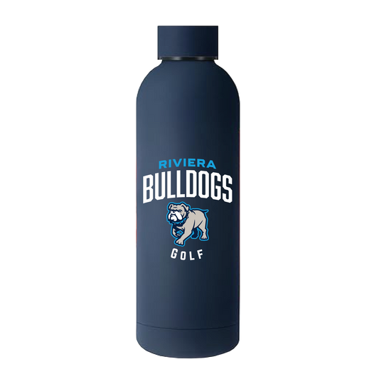 Navy Water Bottle – Riviera Bulldogs Golf