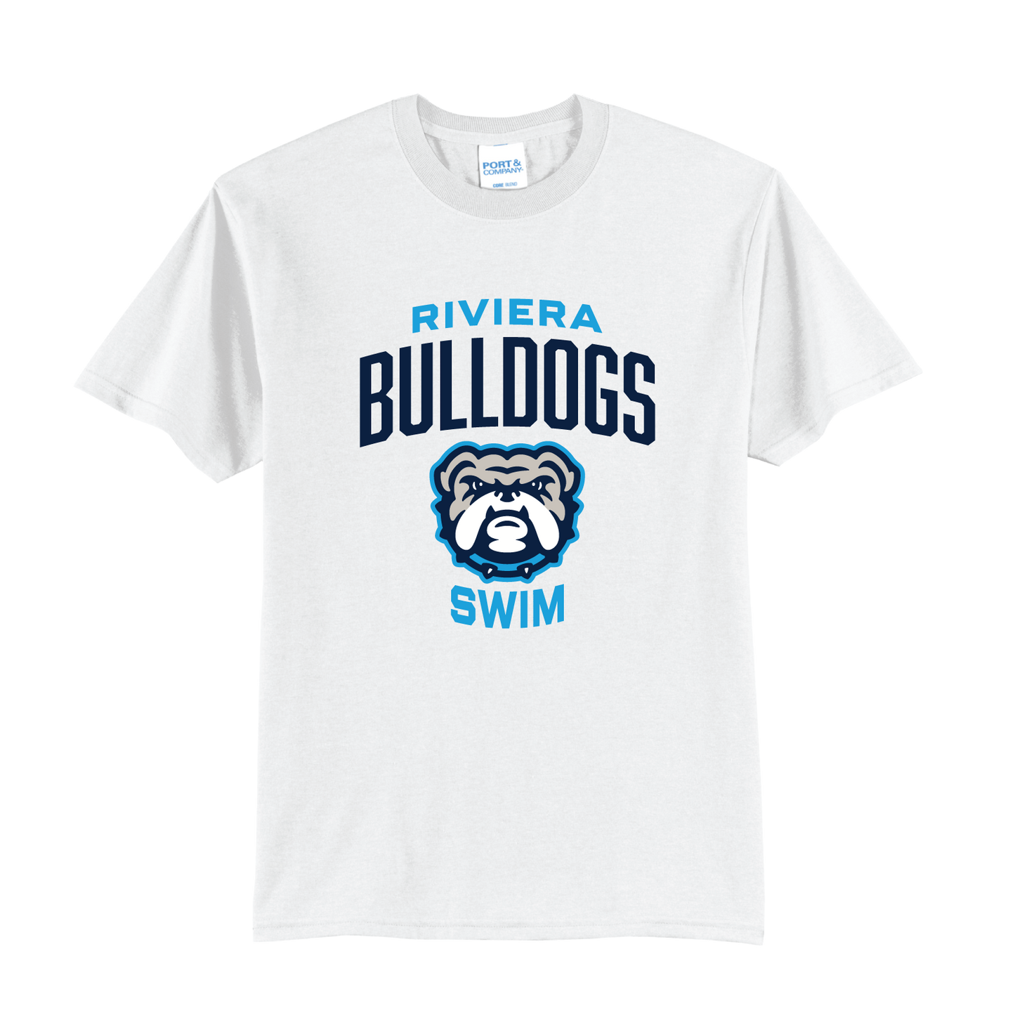 White Cotton Tee – Riviera Bulldogs Swimming