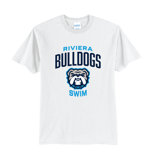 White Cotton Tee – Riviera Bulldogs Swimming