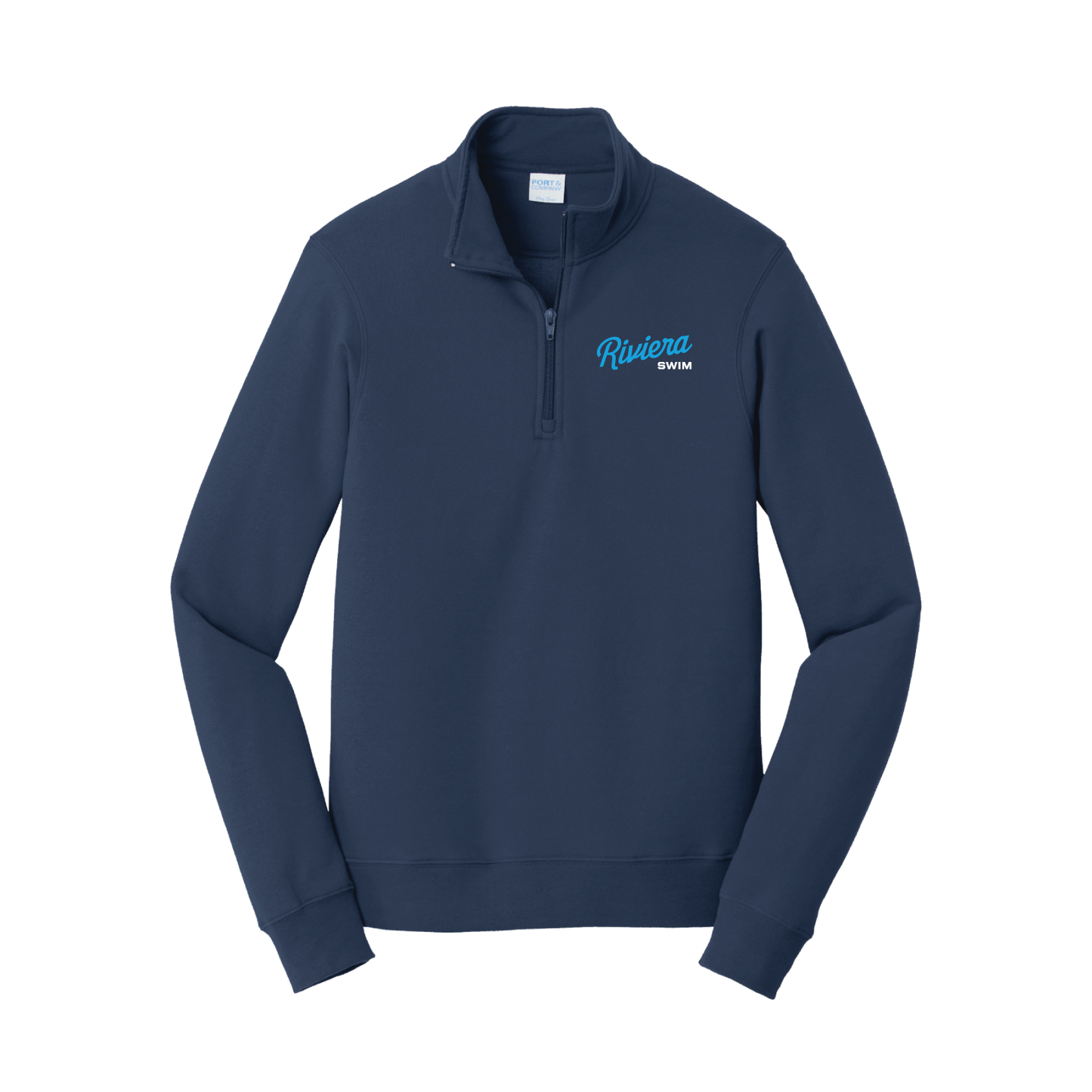 Navy 1/4-Zip Pullover – Riviera Swimming