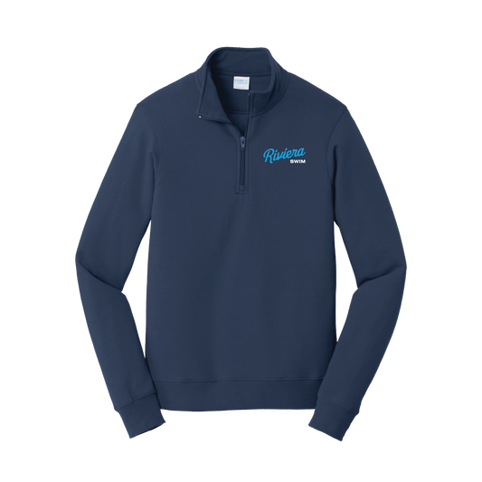 Navy 1/4-Zip Pullover – Riviera Swimming