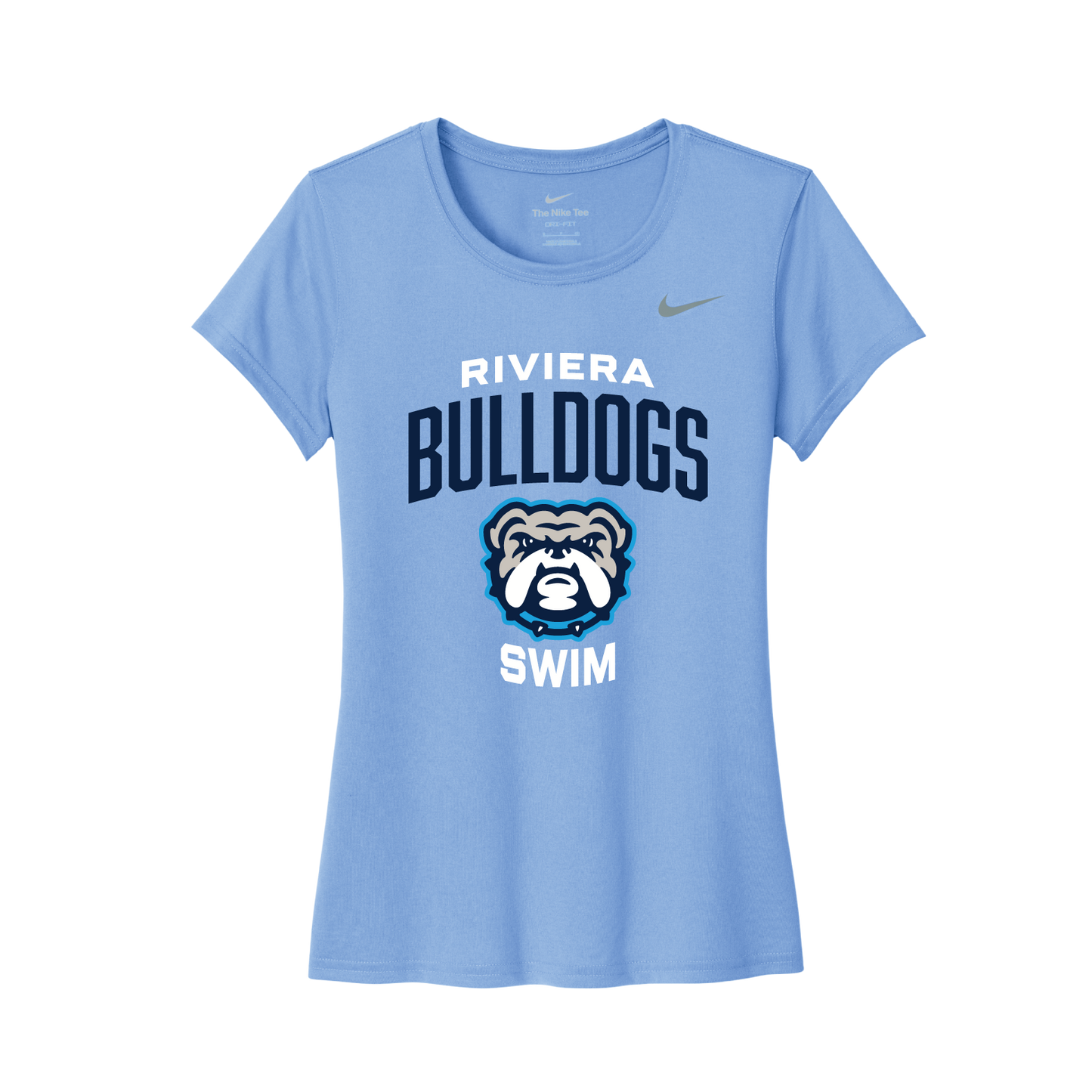 Light Blue Nike Ladies Tee – Riviera Bulldogs Swimming