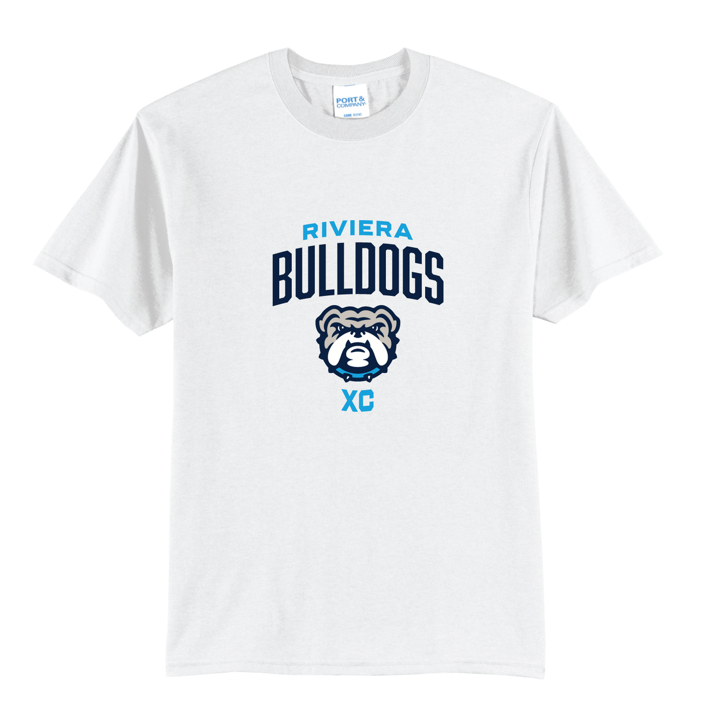 White Cotton Tee – Riviera Bulldogs Cross Country