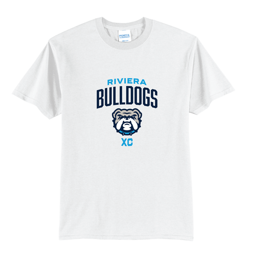 White Cotton Tee – Riviera Bulldogs Cross Country