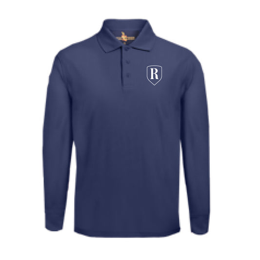 Adult long sleeve performance polo