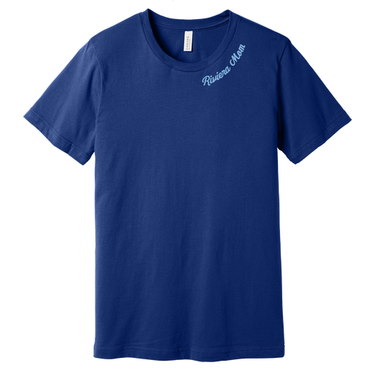 Riviera Mom Emb T Navy