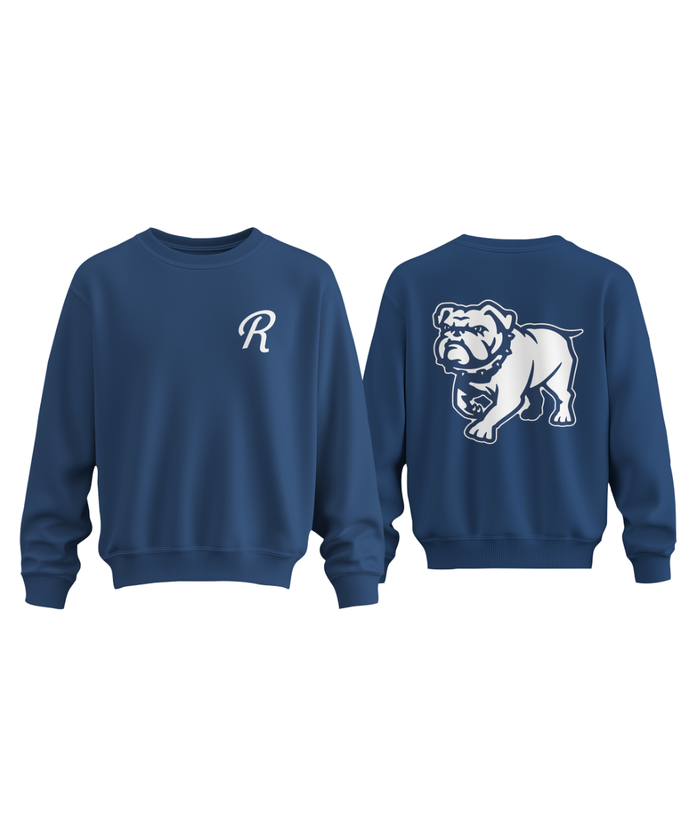 Bulldog Navy Crewneck